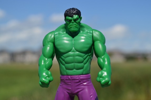 Angry Incredible Hulk toy