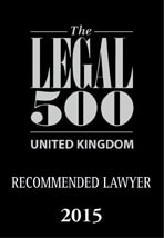 Legal 500 UK Recommended Lawyer 2015